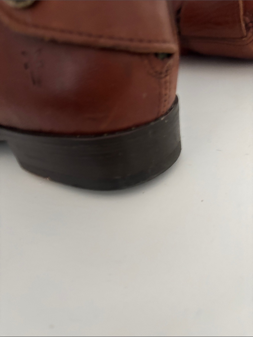 Frye Tall Smooth Leather Riding Boots - Brown - Picture 11 of 12